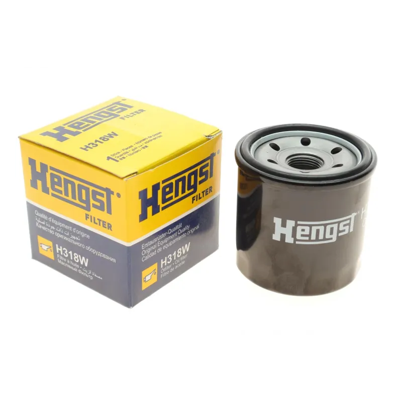 Фільтр масляний HENGST FILTER H318W для Chevrolet Aveo, Spark, Ravon R2, 68x64x72 мм, M18x1.5