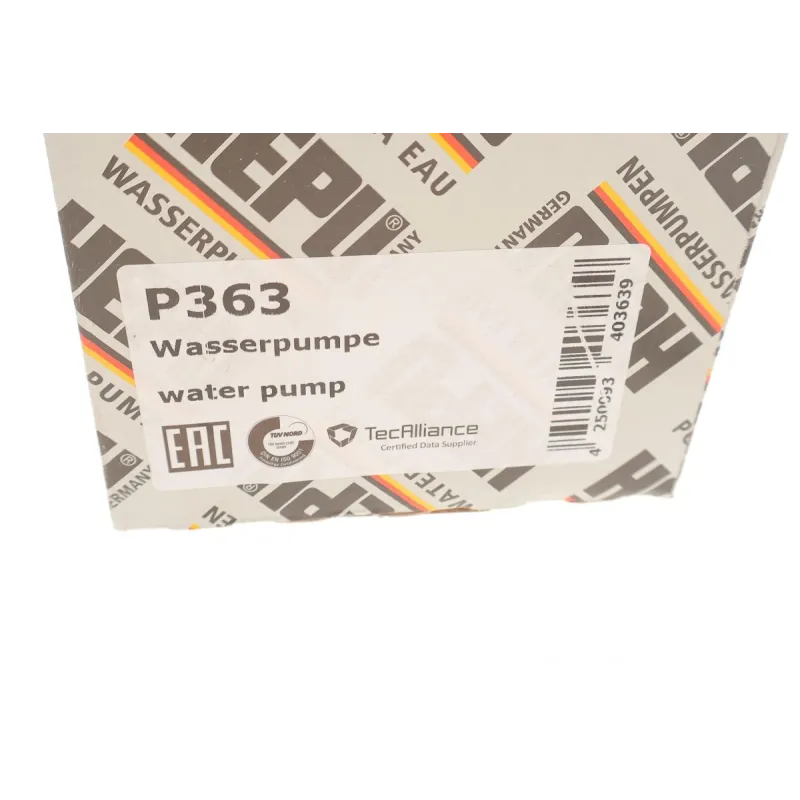 Помпа води HEPU P363 для Opel Astra G/H, Chevrolet Aveo T250/T300, Vectra C 1.6/1.8