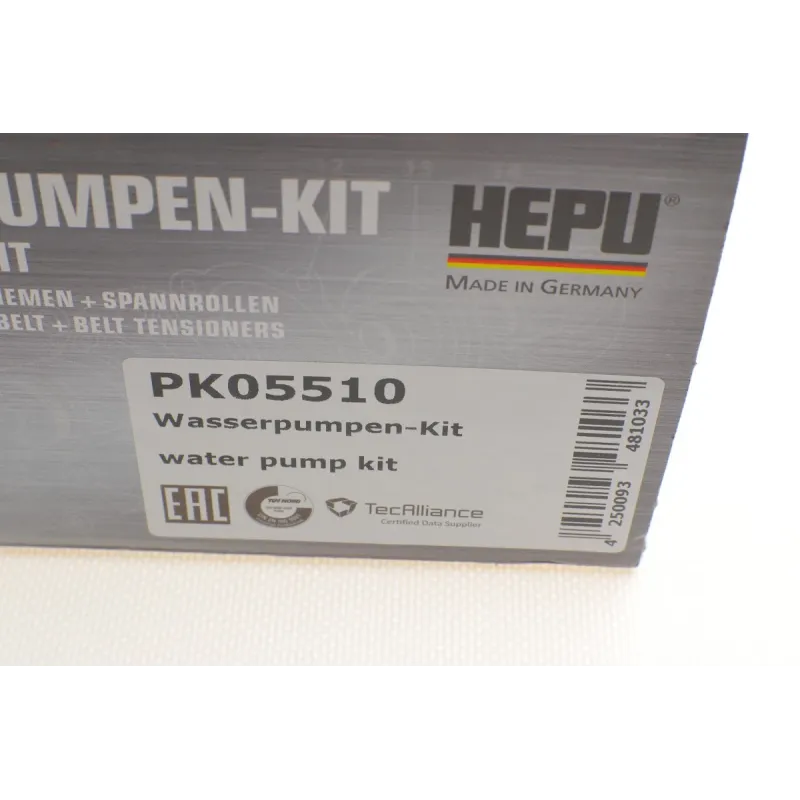 Комплект ГРМ з помпою HEPU PK05510 для VW Golf IV/Passat 1.9TDI 2000-2005, Seat Leon 1.9TDI 2000-2006, 120x30 мм