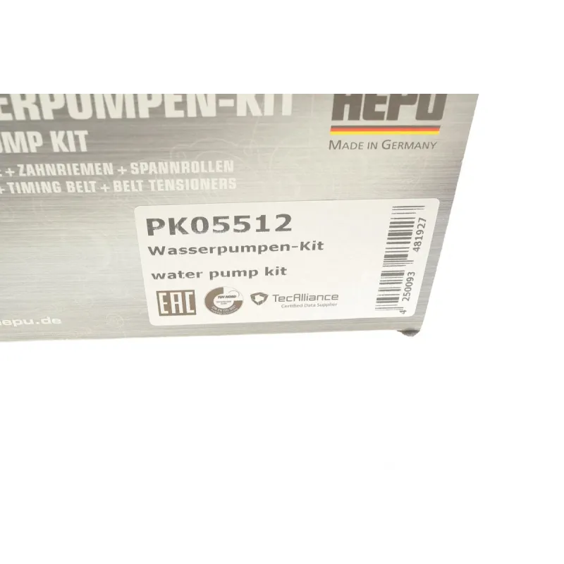Комплект ГРМ з помпою HEPU PK05512 для Skoda Octavia, VW Passat 2.0 TDI 2004-2013 (141 зуб, 30мм)
