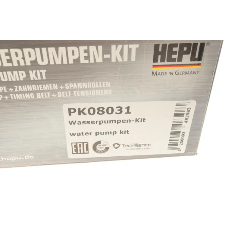 Комплект ГРМ з помпою HEPU PK08031 для Citroen Berlingo 1.6HDi 2010-, 141 зубців, 25.4 мм