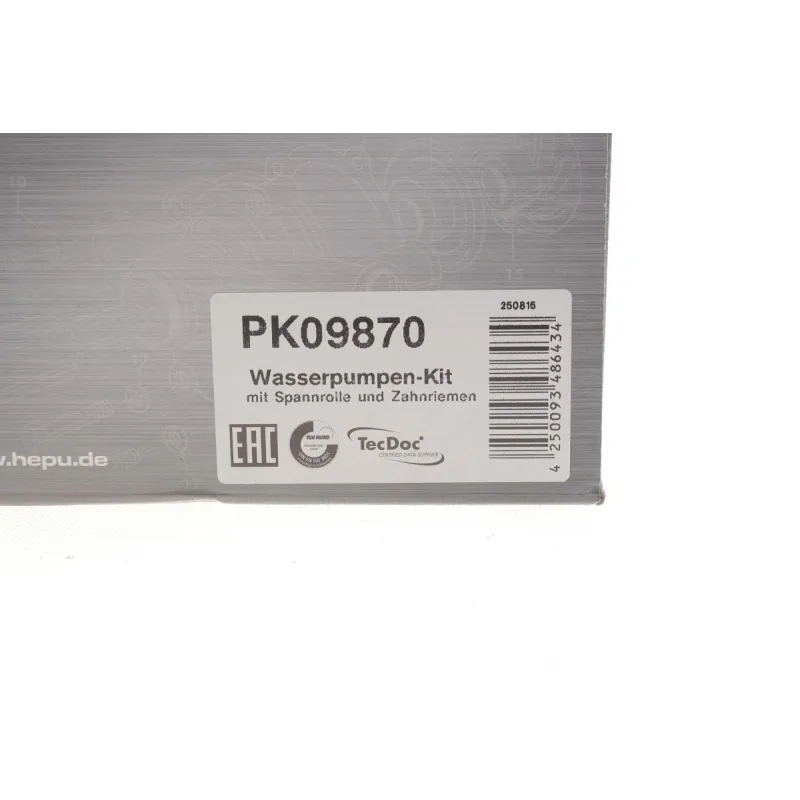 Комплект ГРМ з помпою HEPU PK09870 для Volvo S60/V60/V70/XC60 2.0D 2013+