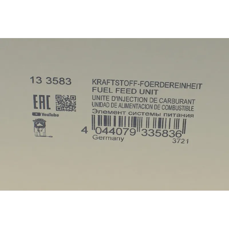 Насос паливний електричний HITACHI 133583 для Audi A3, VW Golf VI/VII 1.8/2.0 TFSI