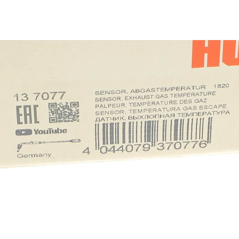 Датчик температури вихлопних газів HITACHI 137077 для VW Golf VII, Passat B8 1.6 TDI 630 мм