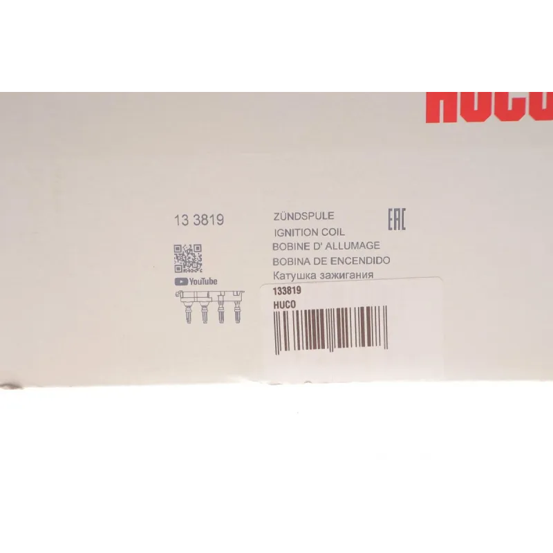 Котушка запалювання HUCO 133819 для Citroen Berlingo, Peugeot Partner 1.6 16V