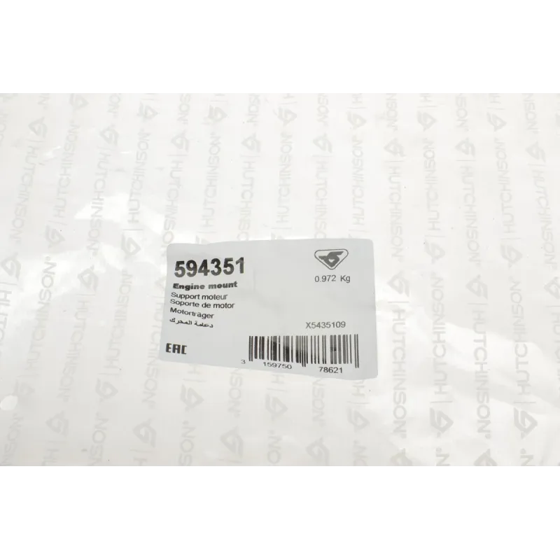 Подушка двигуна права HUTCHINSON 594351 для Opel Astra H/Zafira B 2004-2015