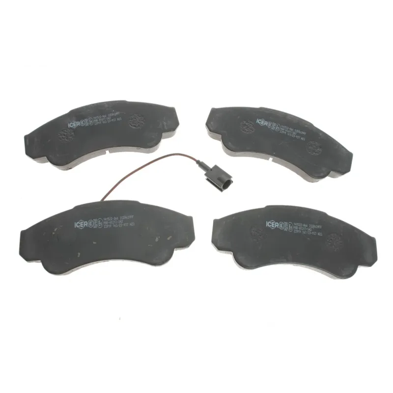 Колодки гальмівні передні ICER 141522-066 для Citroen Jumper, Fiat Ducato, Peugeot Boxer 1999-2006, 164.8x69.3x18.3 мм