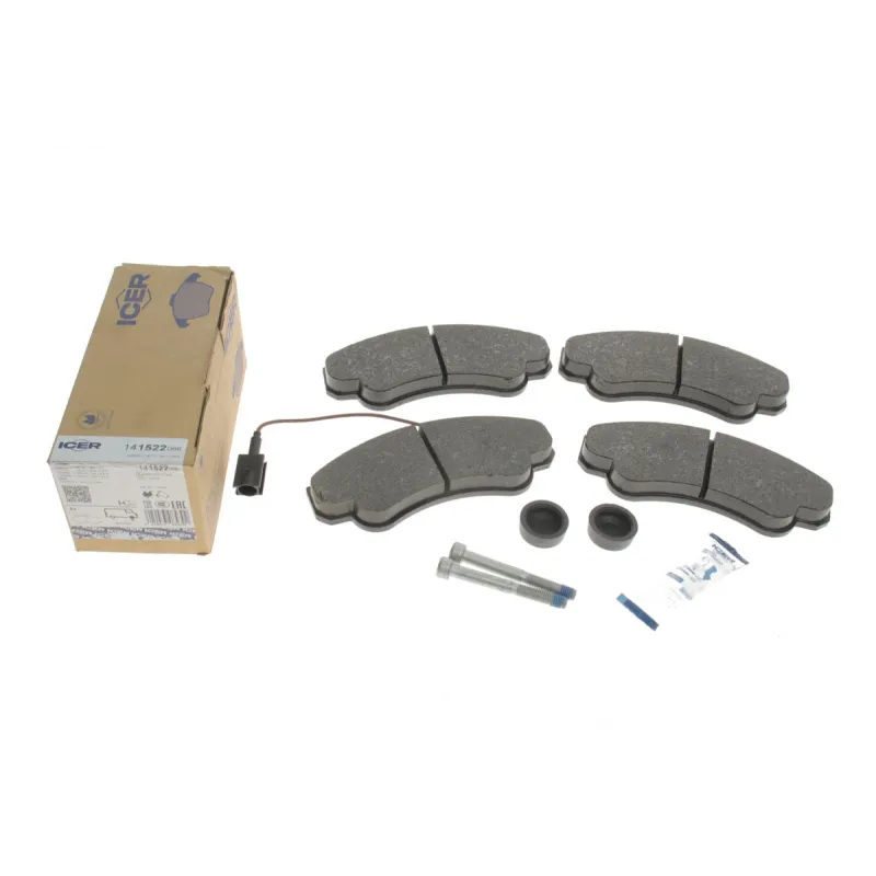 Колодки гальмівні передні ICER 141522-066 для Citroen Jumper, Fiat Ducato, Peugeot Boxer 1999-2006, 164.8x69.3x18.3 мм