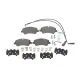 Колодки гальмівні (задні) Ford Transit V363 13-/Transit Custom V362 12- (спарка) (з датчиками)