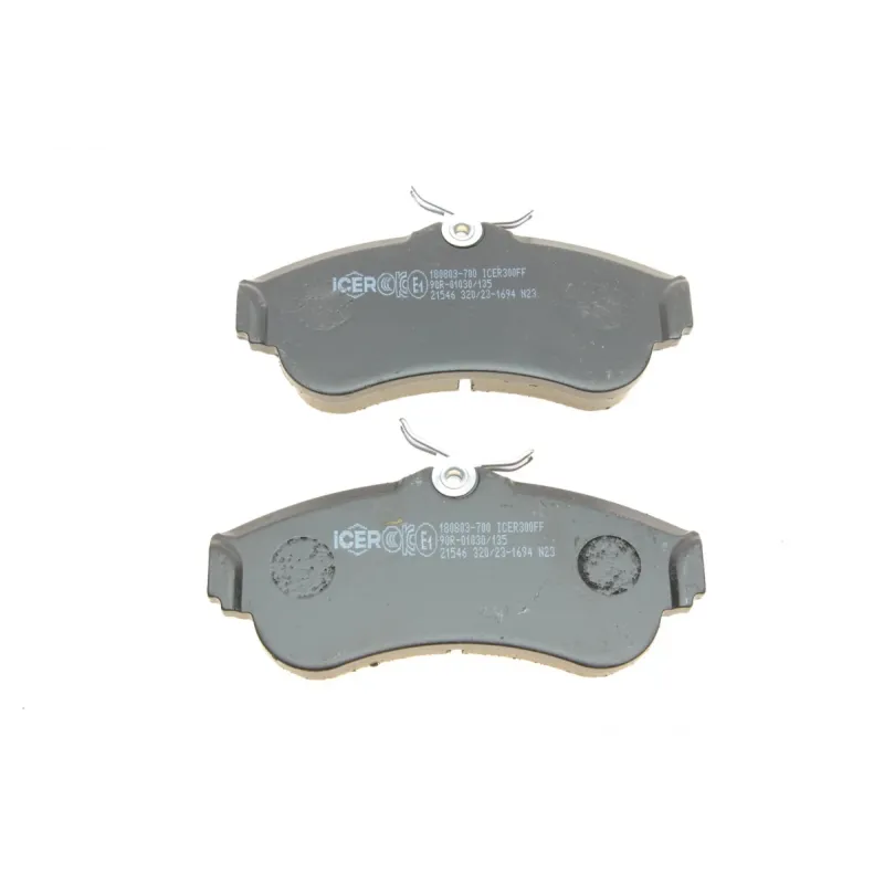 Колодки гальмівні передні ICER 180803-700 для Nissan Primera P10/P11, Almera N16, 129.2x57.4x17.5 мм