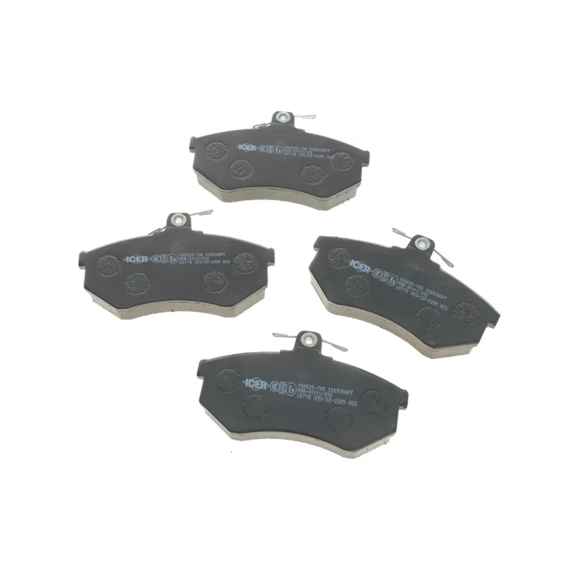 Колодки гальмівні передні ICER 180835-700 для Audi 80/100/200, VW Passat B3/B4, 69.6x119x19.6 мм