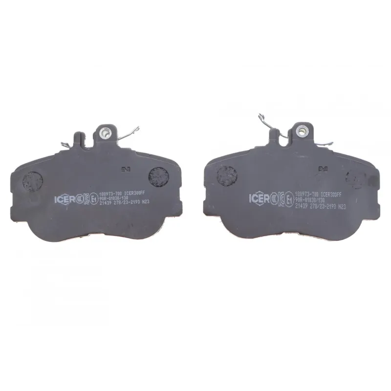 Колодки гальмівні передні ICER 180973-700 для Mercedes-Benz C-Class W202/S202 1993-2001, 74.8x109.4x20.3 мм