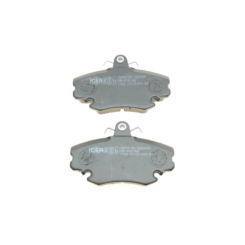 Колодки гальмівні передні ICER 180993-700 для Renault Megane, Clio, Dacia Sandero, Logan (+датчики)