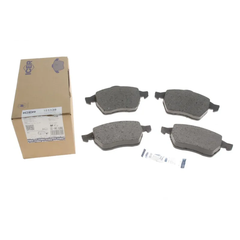 Колодки гальмівні передні ICER 181139 для Ford Galaxy, Seat Alhambra, VW Sharan, 156.3 мм
