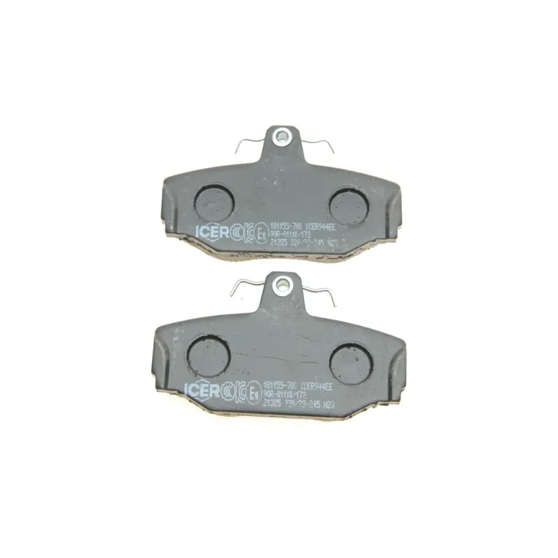 Колодки гальмівні задні ICER 181155-700 для Volvo S70/V70/XC70 96-02, 89.9x53.6x13.3 мм