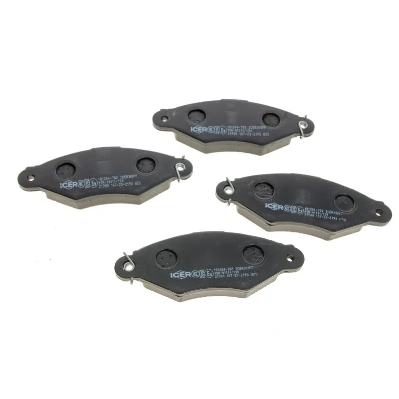 Колодки гальмівні передні ICER 181204-702 для Citroen Xsara 1997-2005, 130.8x47.2 мм