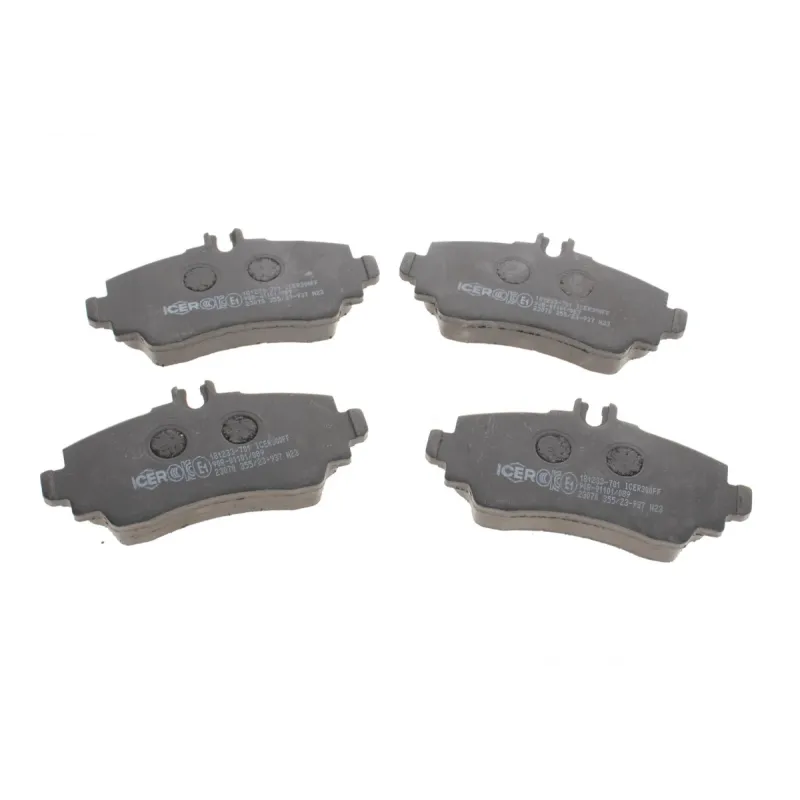 Колодки гальмівні передні ICER 181233-701 для Mercedes-Benz A-Class W168 1997-2004, 116.5x57.1 мм