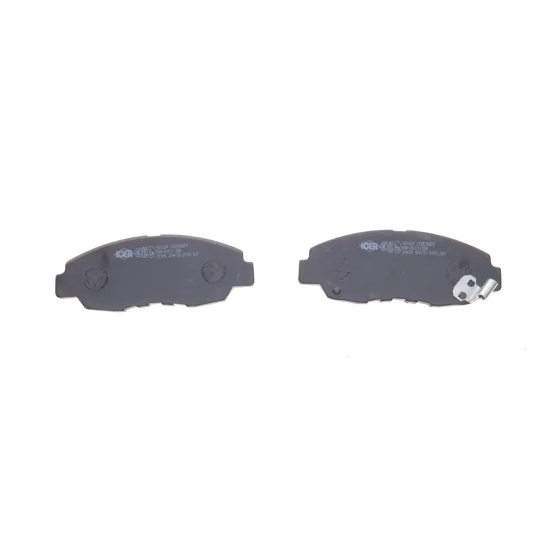Колодки гальмівні передні ICER 181329 для Honda Civic V/VI/VIII/IX (94-01, 05-), 137.8x52.6x16.5 мм