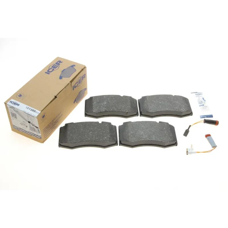 Колодки гальмівні передні ICER 181389-203 для Mercedes-Benz C-Class W203/E-Class W211/S-Class W220 2000-2009, 119.1x71.5x17.7 мм