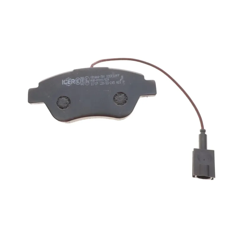 Колодки гальмівні передні ICER 181444-701 для Citroen Nemo, Peugeot Bipper, Fiat Fiorino, Punto, Doblo, 122.9x53.2x17.8 мм