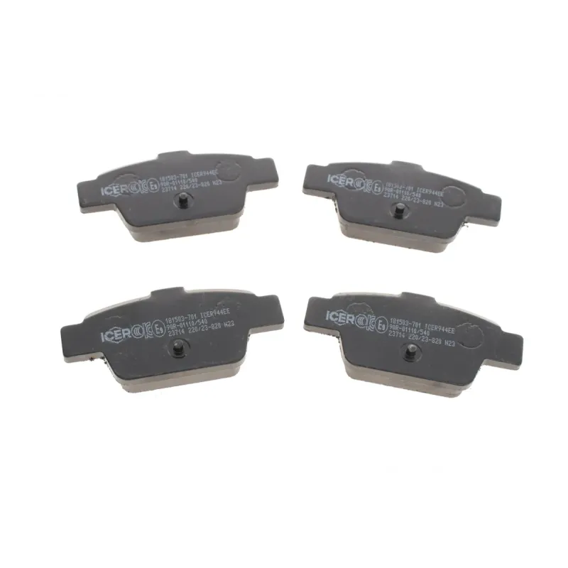 Колодки гальмівні задні ICER 181503-701 для Fiat Bravo II, Stilo, Lancia Delta, Alfa Romeo Mito