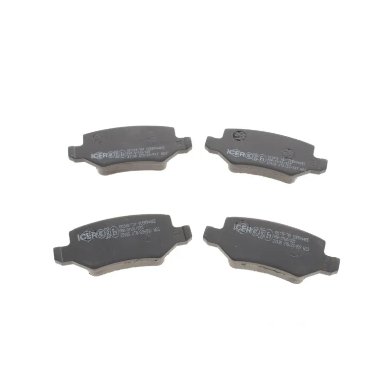 Колодки гальмівні задні ICER 181510-701 для Mercedes-Benz A-Class W168/W169, B-Class W245, Vaneo W414