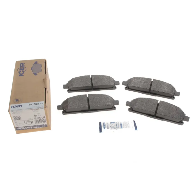 Колодки гальмівні передні ICER 181521-396 для Nissan X-Trail T30 2001-2013, 158.8x56.4x16.5 мм