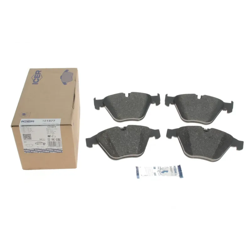 Колодки гальмівні передні ICER 181577 для BMW 3 (E90) 5 (E60) 6 (E63) 7 (E65) 155.2x68.3 мм