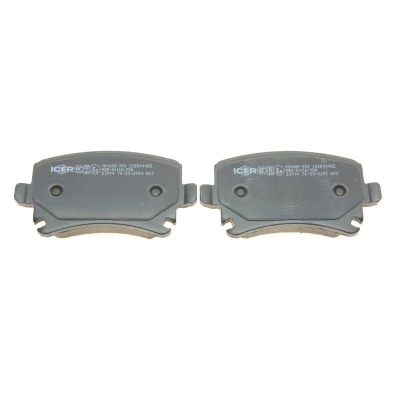 Колодки гальмівні задні ICER 181600-703 для Audi A3, A4, VW Golf, Passat, Skoda Octavia 105.3x56.1x17 мм