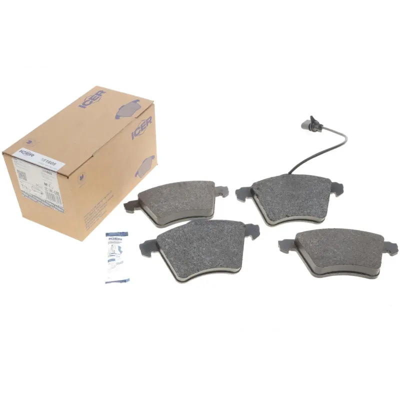 Колодки гальмівні передні ICER 181605 для Ford Galaxy, Seat Alhambra, VW Sharan (1995-2010), 156.3x78.6 мм