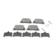 Колодки гальмівні задні ICER 181633 для Toyota Camry (_XV2_) 1996-2001, Lexus ES (MCV_, VZV_) 1996-2001, Toyota Prius (NHW20_) 2003-2009, 82.9x38.5x14.3 мм