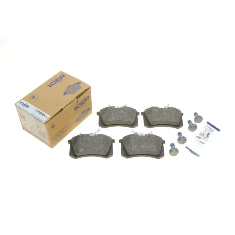 Колодки гальмівні задні ICER 181650-703 для Audi A4 B6/B7, Renault Scenic/Megane, Citroen C4