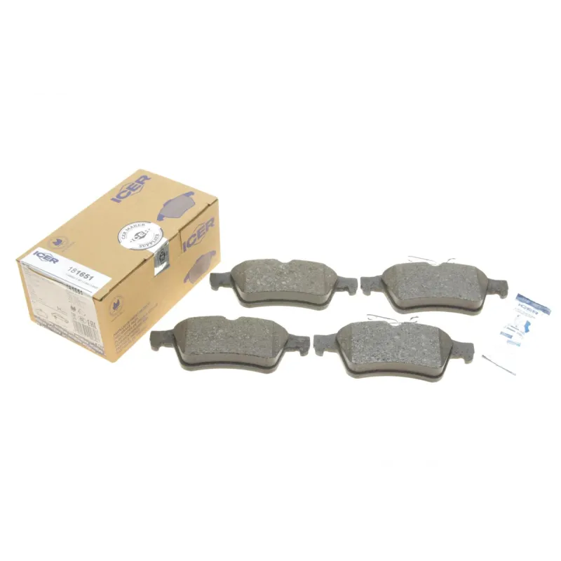 Колодки гальмівні задні ICER 181651 для Ford Focus 04-/Opel Vectra C 02-13, 123.1x51.9x16.4 мм