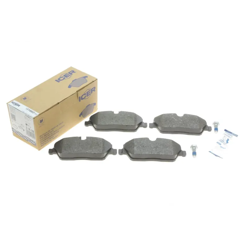 Колодки гальмівні передні ICER 181662-700 для BMW 1 (E81/E87/E88) 2003-2013, 131.3x53.3 мм
