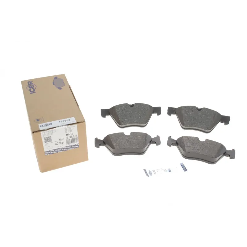 Колодки гальмівні передні ICER 181683 для BMW 3 (E90/E91/E92) 07-13/5 (E60/E61) 03-10/X1 (E84) 09-15 (кріпл.51мм)