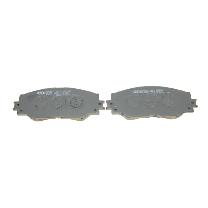 Колодки гальмівні передні ICER 181760 для Toyota Corolla, Auris, Rav4 III 2001-2018, 139x56.1x17.3 мм