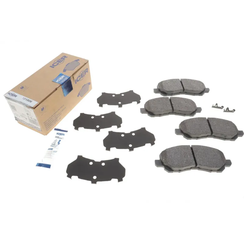 Колодки гальмівні передні ICER 181806 для Citroen C4, Peugeot 4008, Mitsubishi Lancer, Outlander, Jeep, Dodge (144.9x54.9x15.9 мм)