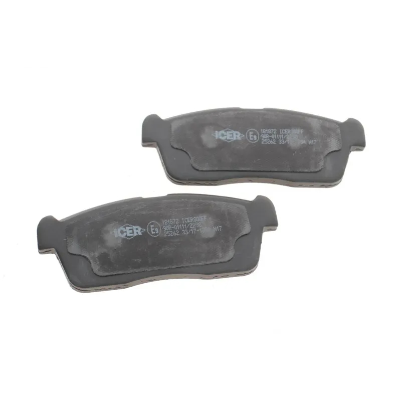 Колодки гальмівні передні ICER 181872 для Subaru Justy IV 2007-, Toyota Passo II 2010-, Daihatsu Boon 2005-