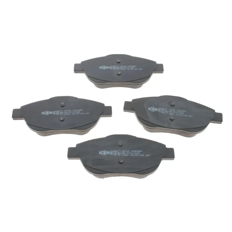 Колодки гальмівні передні ICER 181925 для Citroen C3/DS3 09-, C4 Cactus, Peugeot 2008 136.8x59.3x18.5 мм