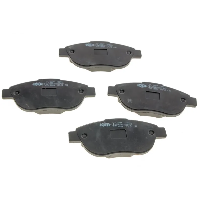 Колодки гальмівні (передні) Citroen C3 09-/C4 04-12/Peugeot 207 07-/307 03-12/1007 05-
