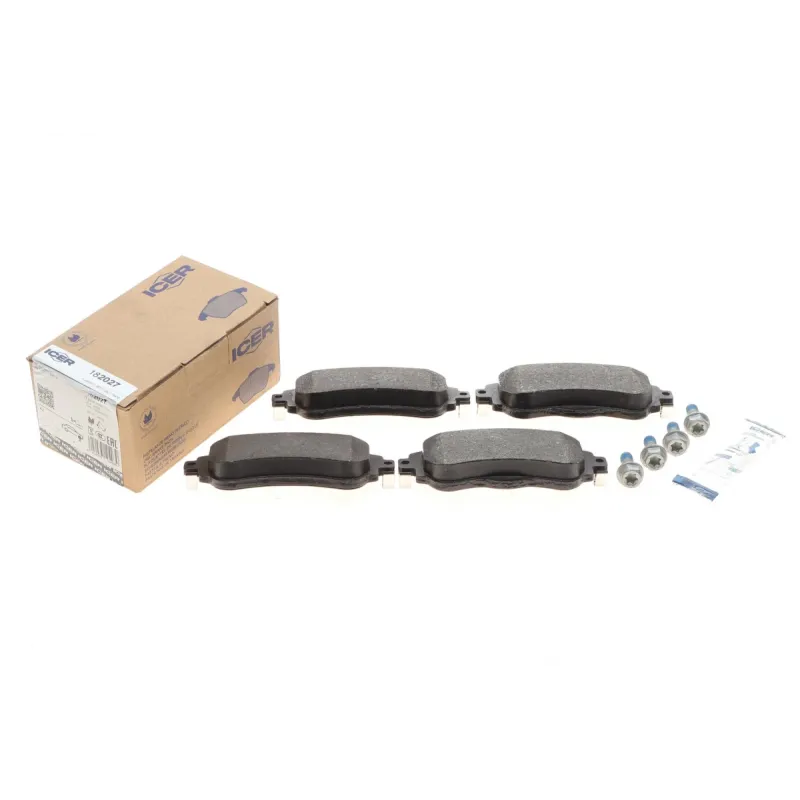 Колодки гальмівні передні ICER 182027 для Citroen C4 B7, DS4 2009-2015, 129.1x61.1x18.5 мм