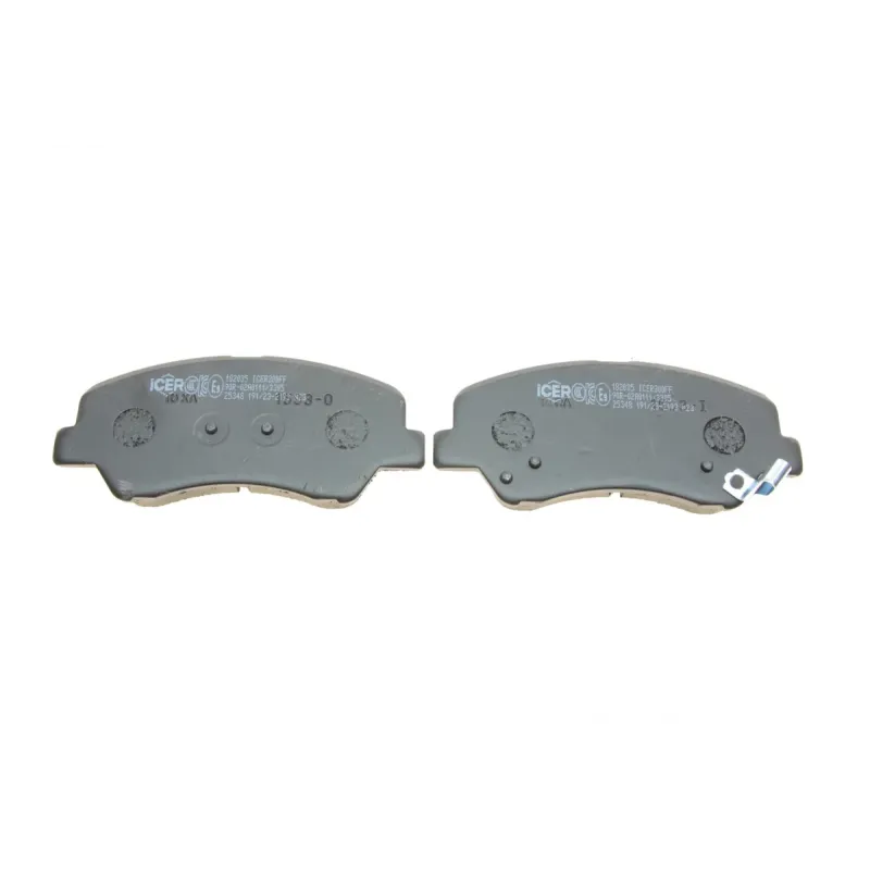 Колодки гальмівні передні ICER 182035 для Hyundai Accent IV, Kia Rio III, Hyundai i20, 132.8x58.1x17.2 мм