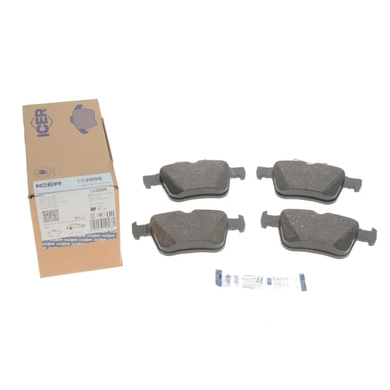 Колодки гальмівні задні ICER 182098 для Skoda Kodiaq, Superb, VW Passat B8, Audi A3, Seat, Q3