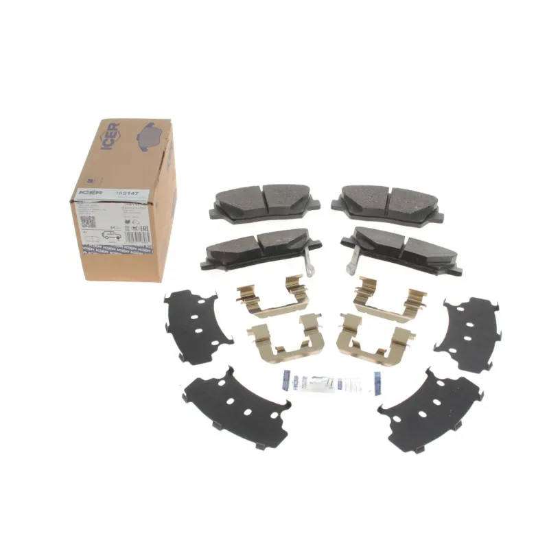 Колодки гальмівні передні ICER 182147 для Hyundai Santa Fe, Creta, Kia Sorento, Carens