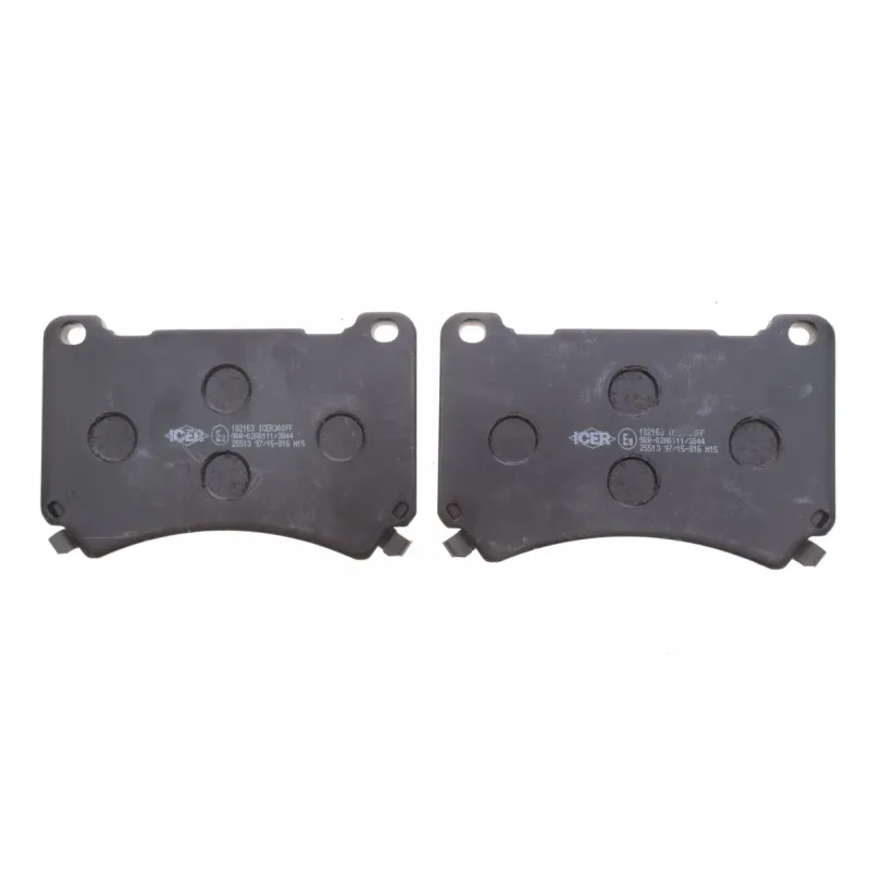 Колодки гальмівні передні ICER 182163 для Hyundai Elantra MD/UD, Equus, Genesis (DH) 2009-2015, 126x81.8x17.3 мм