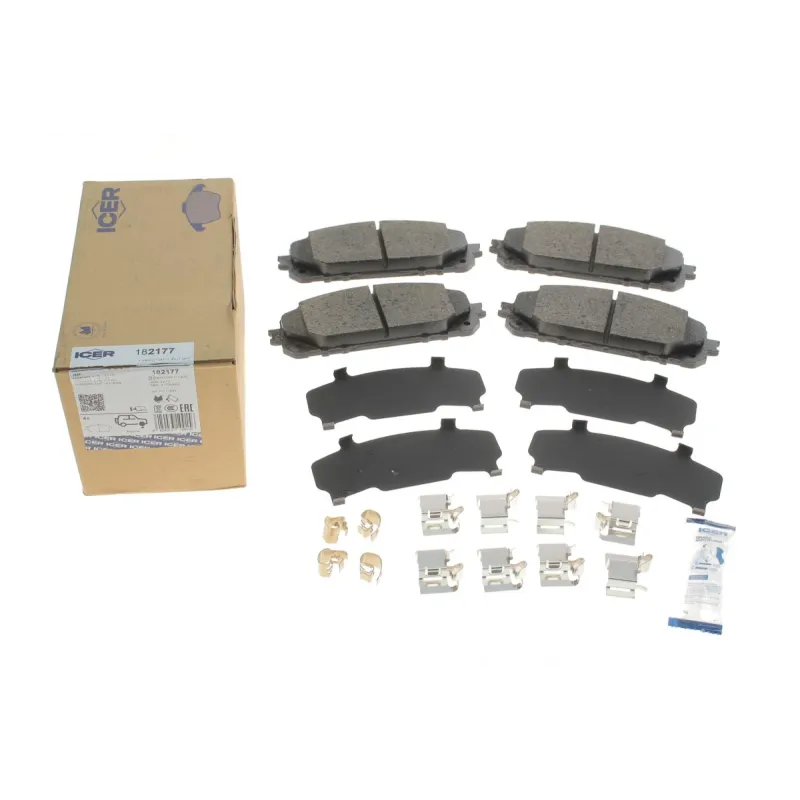 Колодки гальмівні передні ICER 182177 для Jeep Cherokee KL 2013- 62x167x17.5 мм