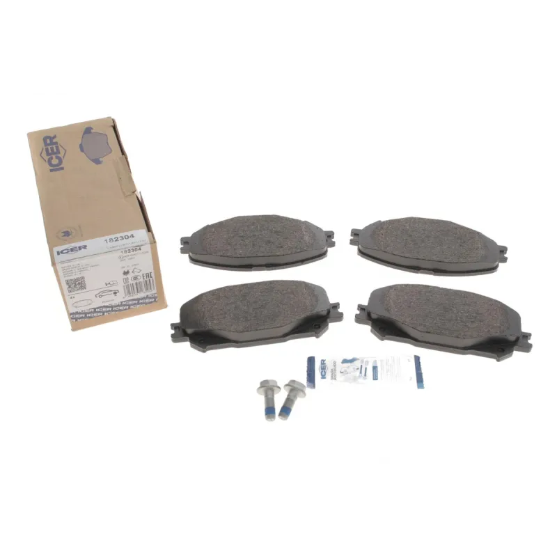 Колодки гальмівні передні ICER 182304 для Renault Scenic IV, Megane IV, Espace V (142x58.7x18.5 мм)