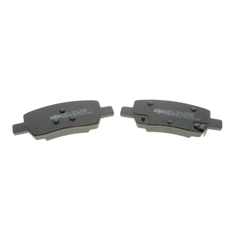 Колодки гальмівні задні ICER 182442 для Hyundai Santa Fe, Kia Carnival, Sorento 2020-, 125.1x50.6x15.7 мм