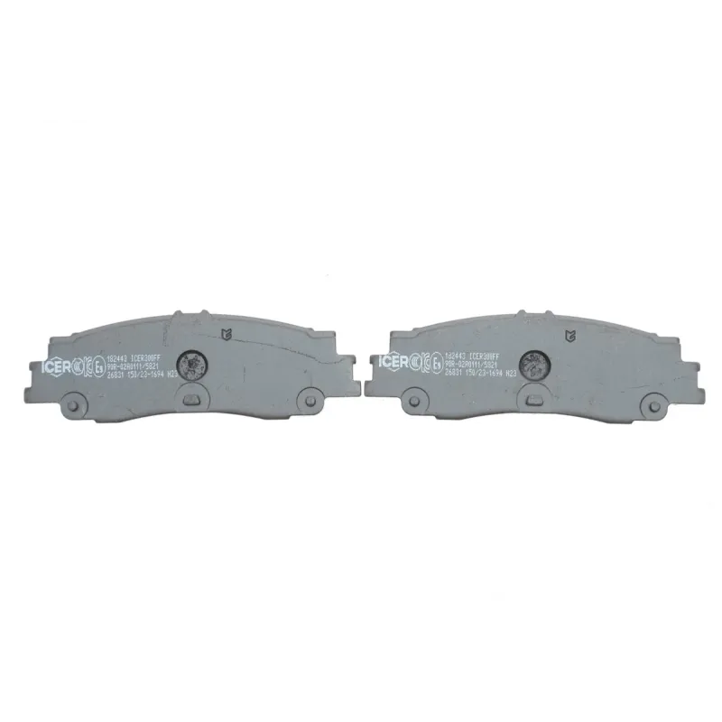 Колодки гальмівні задні ICER 182443 для Toyota Land Cruiser 300, Lexus LX 2021-, 142.5x47.3x15.1 мм
