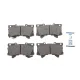 Колодки гальмівні передні ICER 182453 для Lexus LX, Toyota Land Cruiser 300 3.3/3.4 2021-